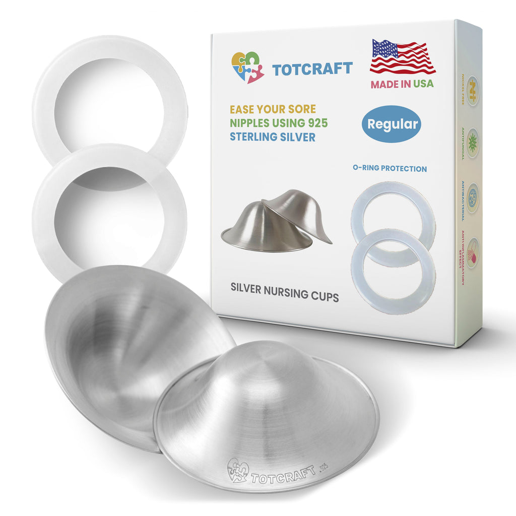 Silver nursing cups