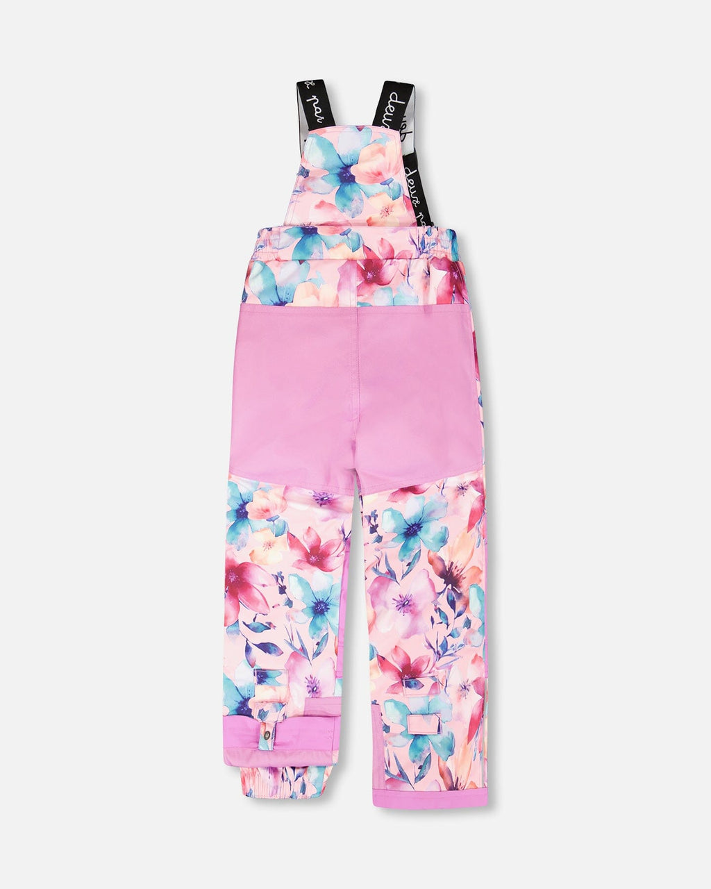 Two-Piece Play Snowsuit Pink Watercolor Flower Print