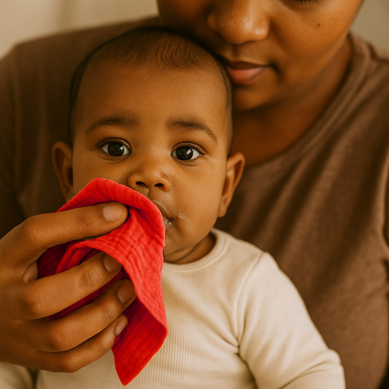 lange en coton bio fraise rouge framboise papate